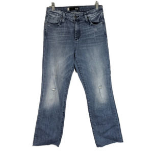 KUT from the Kloth Kelsey high rise ankle flare 00 denim jeans